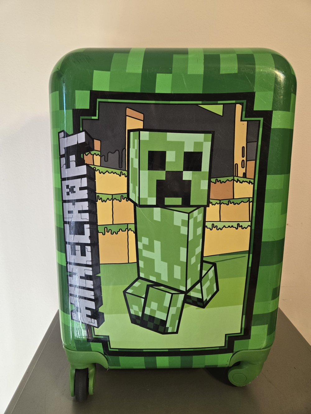 Minecraft Kids' ABS Creeper Hardside Carry-On Suitcase
